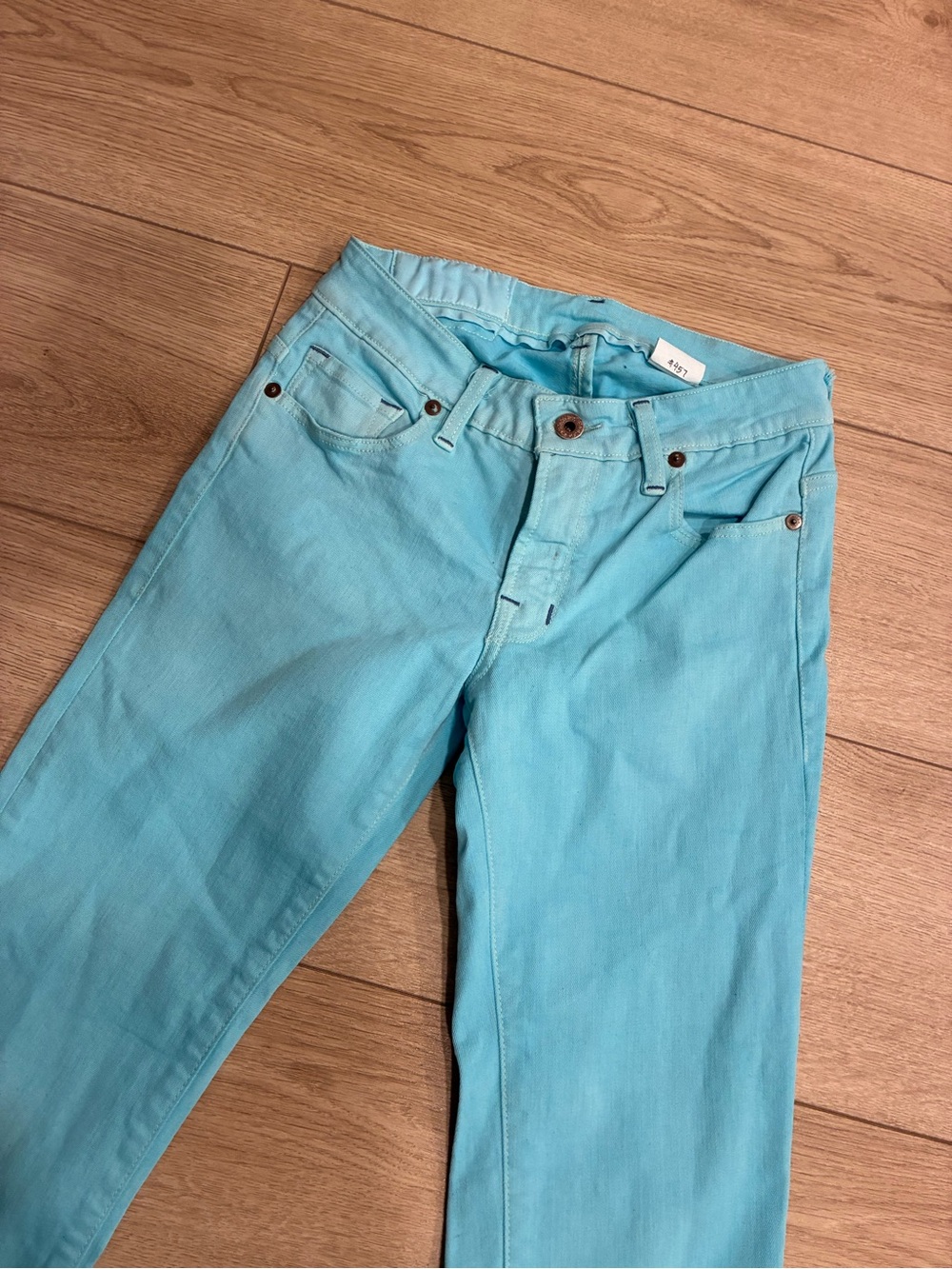 NWT Cone Denim Women’s S Gene Carnival Flare Bootcut Jean Bright Blue Size 24